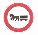 B 9 - Zákaz vjezdu potahových vozidel