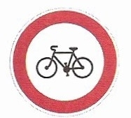 B 8 - Zákaz vjezdu jízdních kol