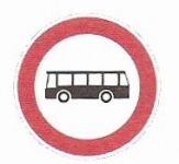 B 5 - Zákaz vjezdu autobusů