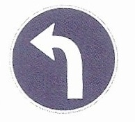 C 2c - Přikázaný směr jízdy vlevo
