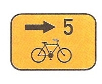 IS 21c - Směrová tabulka pro cyklisty