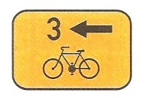 IS 21b - Směrová tabulka pro cyklisty