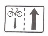 E 12 - Jízda cyklistů v protisměru